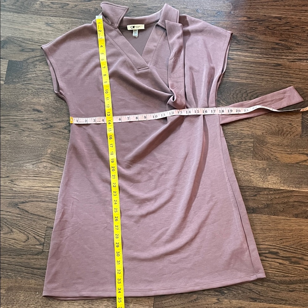 Cable & Gauge Dusty Plum Wrap Dress - Picture 5 of 11